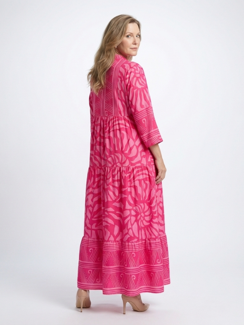 MARIELLE | BUTTON FRONT MIDI DRESS