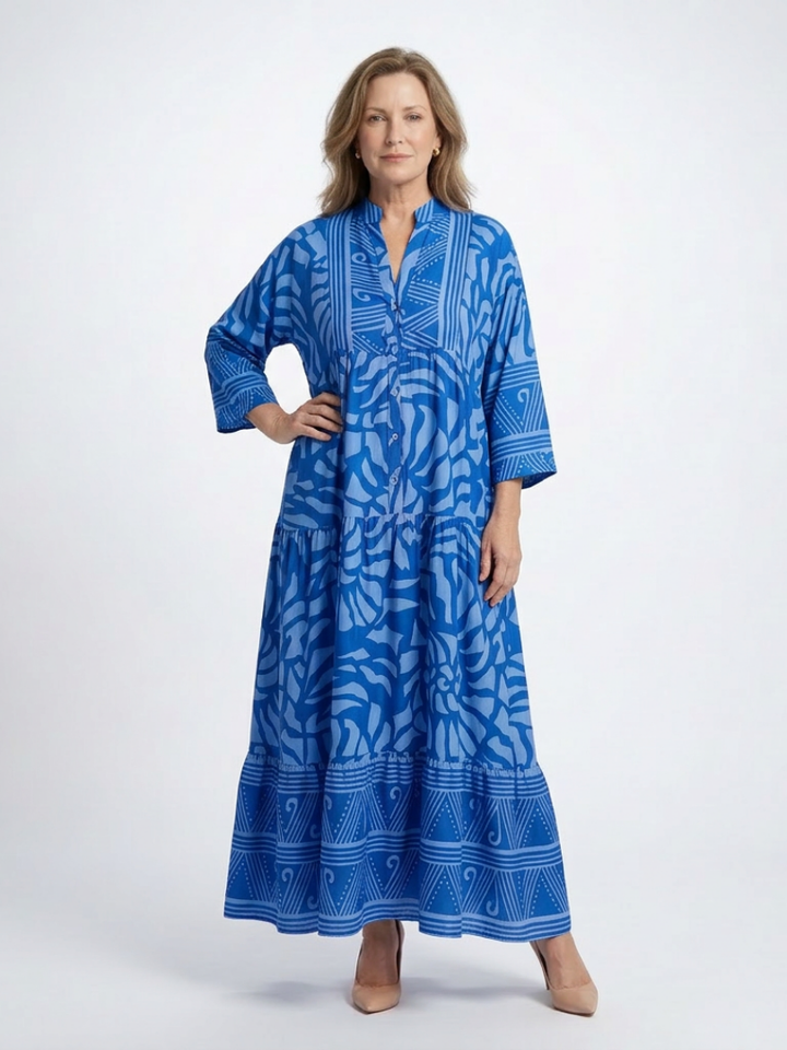 MARIELLE | BUTTON FRONT MIDI DRESS